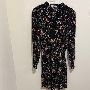 Zadig & Voltaire Taos Spark Floral Print Long Sleeve Mini Dress. Size XS.